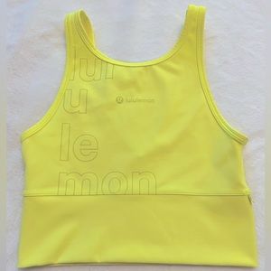 Lululemon, Power Pivot Everlux Tank Top Motif*, size 6, Electric Lemon